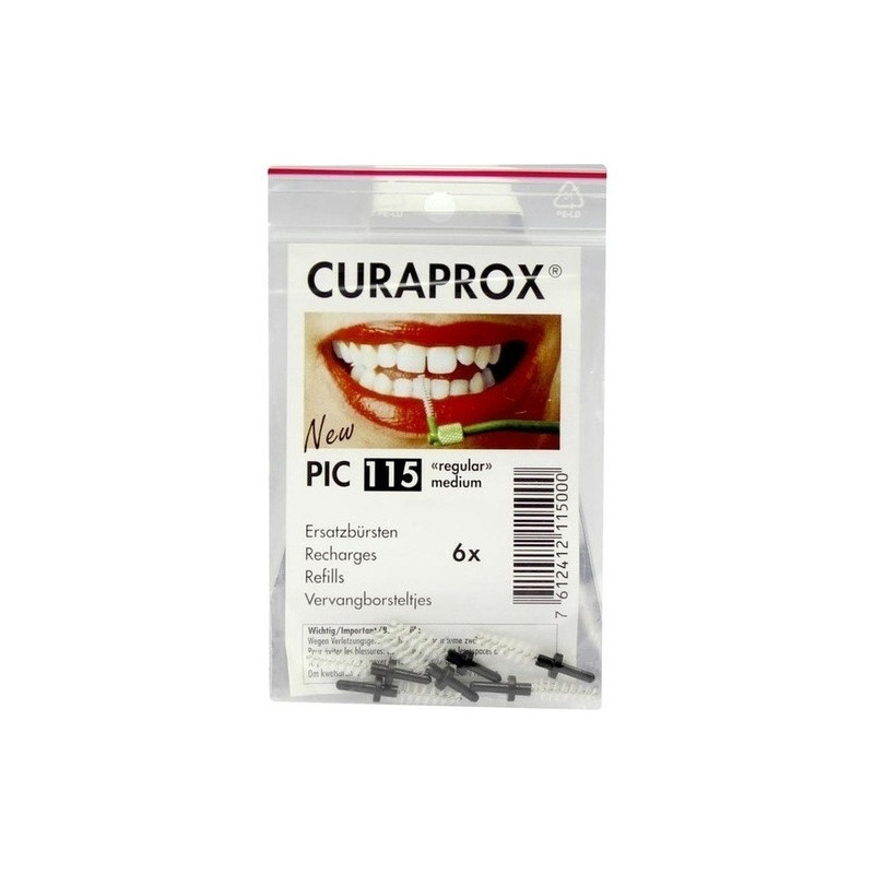 CURAPROX PIC 115 regular medium black, 6 ST – PZN 258626