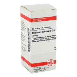 Chininum Sulfuricum D 6 Tabletten (80 stk) – PZN 2117516