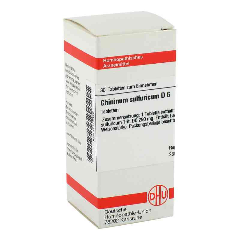Chininum Sulfuricum D 6 Tabletten (80 stk) – PZN 2117516