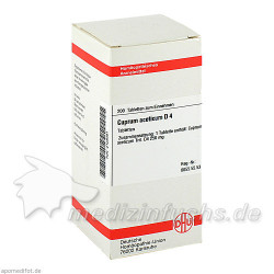 CUPRUM ACET D 4, 200 ST – PZN 2128081