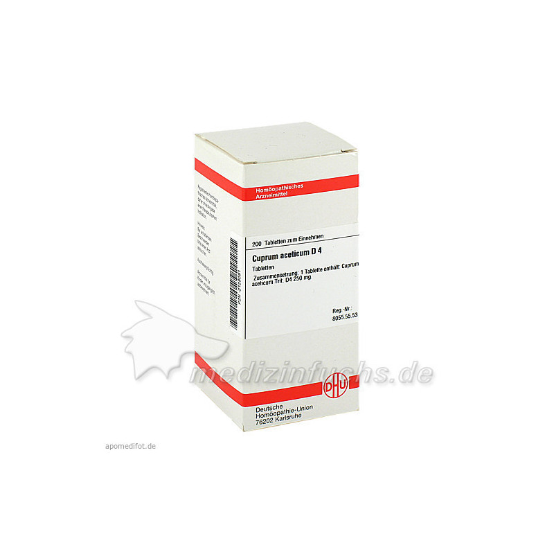 CUPRUM ACET D 4, 200 ST – PZN 2128081