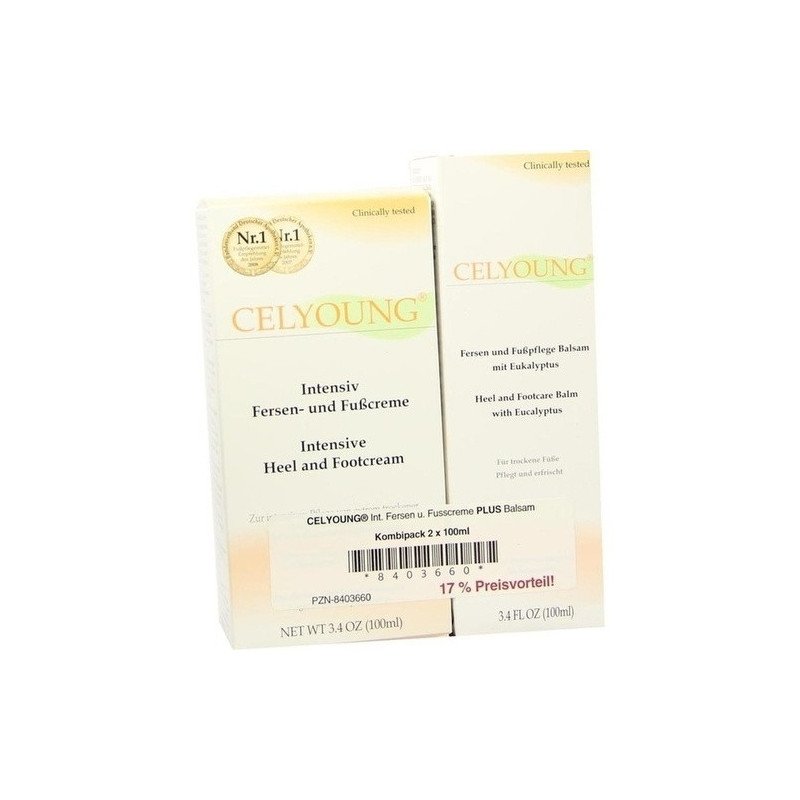 CELYOUNG Intensiv Fersen Fusscreme+Balsam 2x100ml, 1 ST – PZN 8403660