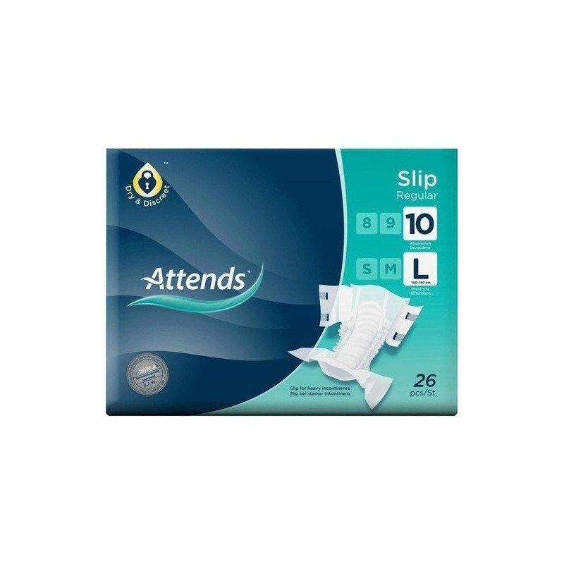 Attends Slip Regular 10 Large, 26 ST – PZN 10306409