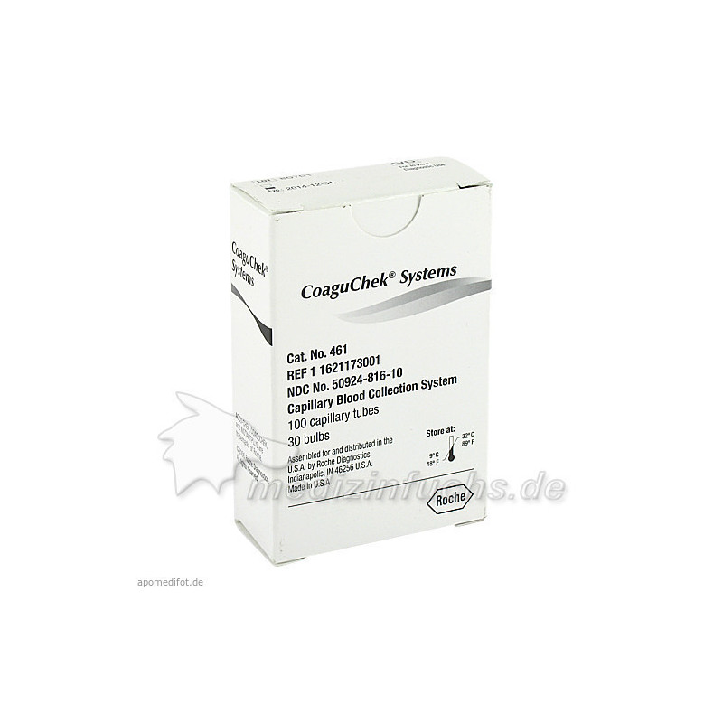 Coagu Chek Systems Kapillaren, 100 ST – PZN 2842619