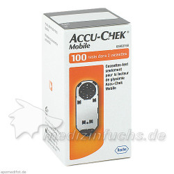 Accu Chek Mobile Testkassette Plasma II, 100 ST – PZN 10843395