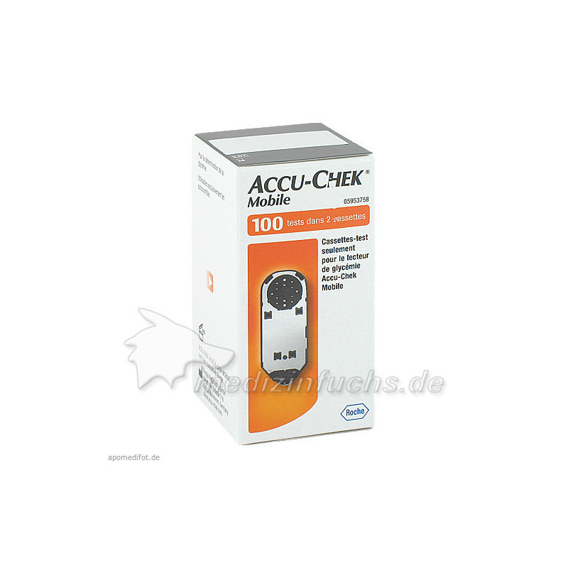 Accu Chek Mobile Testkassette Plasma II, 100 ST – PZN 10843395