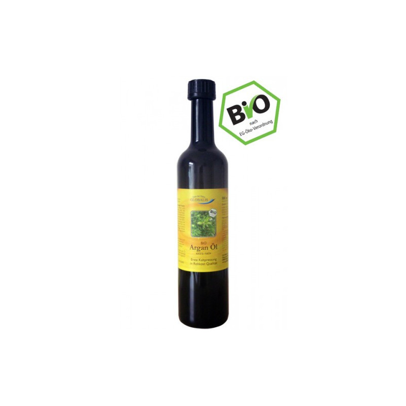 Argan Öl BIO-Premium 100% Rohkost Violett Glas, 500 ML – PZN 10126104