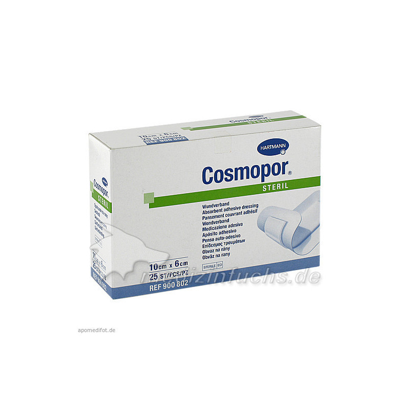 COSMOPOR STERIL 10X6CM, 25 ST – PZN 4302011
