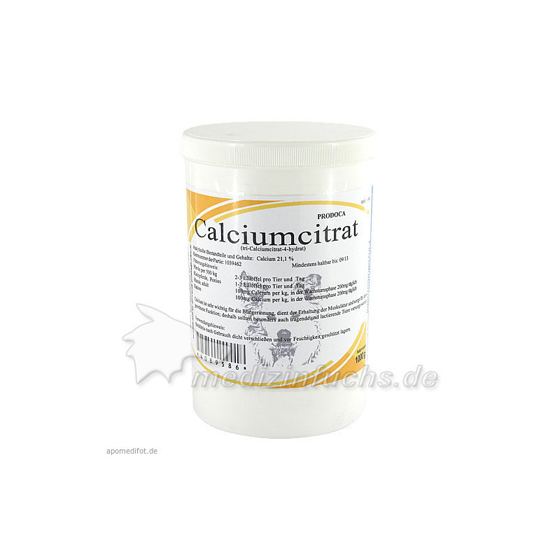 CALCIUMCITRAT vet, 1000 G – PZN 4089586