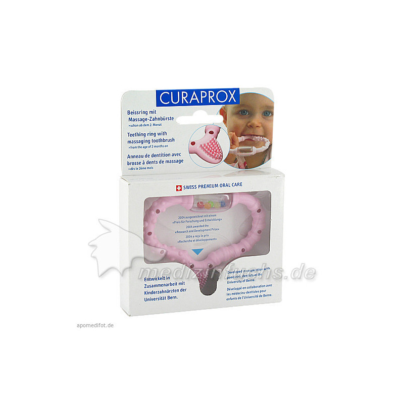 CURAbaby Girl pink CBR Beißring, 1 ST – PZN 4338948