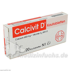 Calcivit D Kautabletten, 20 ST – PZN 1364810