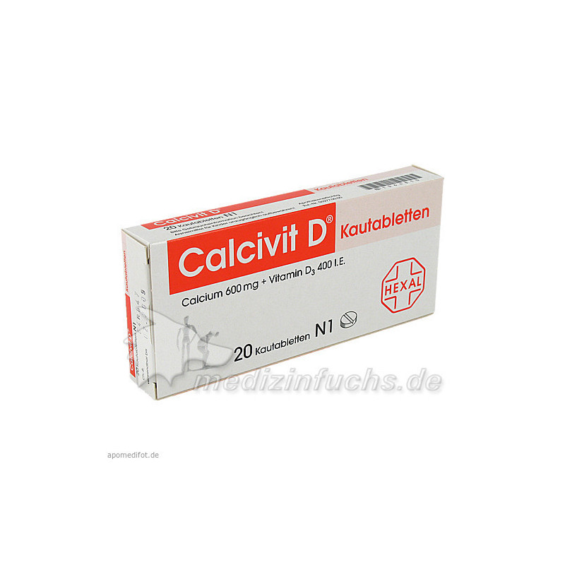 Calcivit D Kautabletten, 20 ST – PZN 1364810