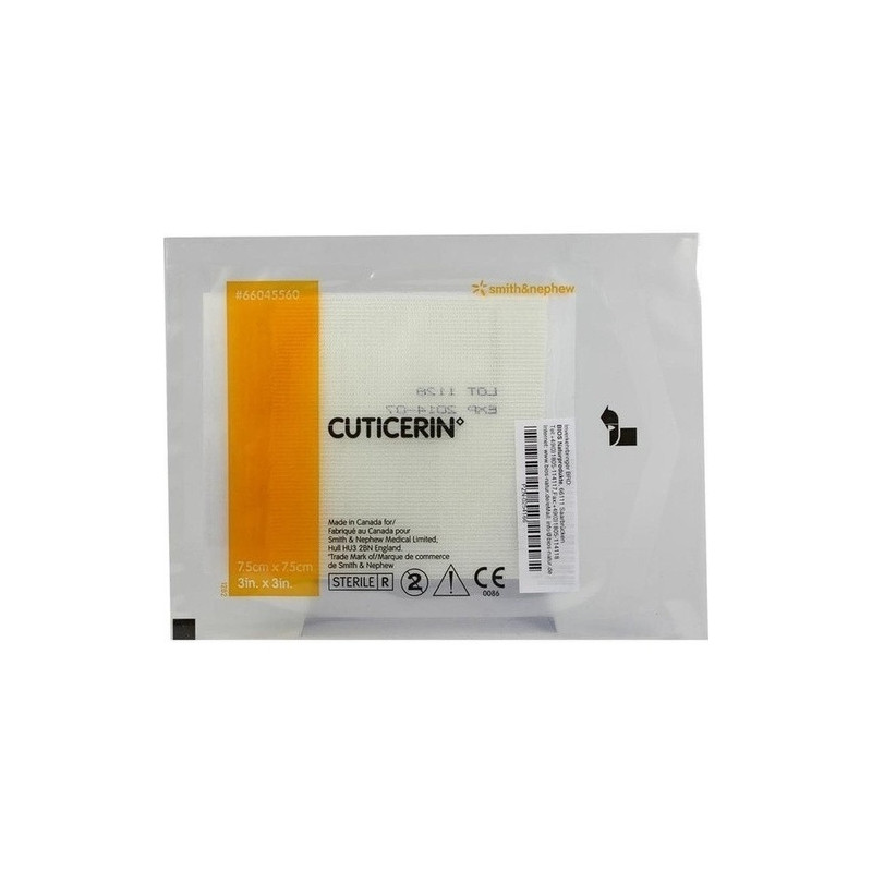 Cuticerin 7.5X7.5cm Gaze m. Salbenbeschichtung, 1 ST – PZN 254166