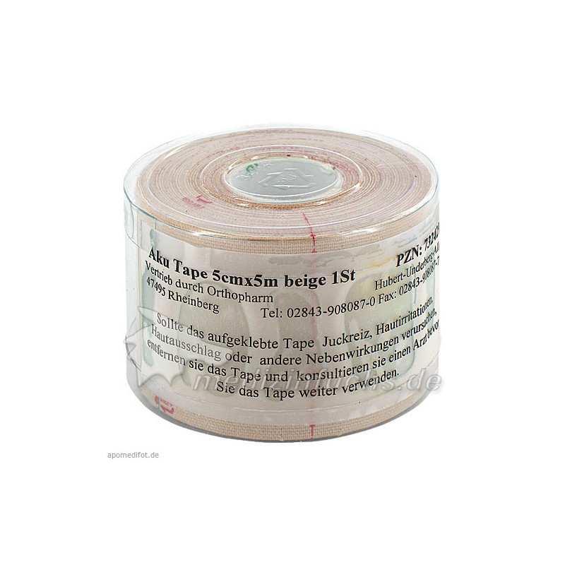 Aku Tape 5cmx5m beige, 1 ST – PZN 7324295