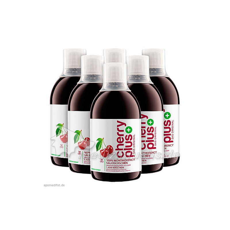 CHERRYPlus Das Original Montmorency Sauerk.-KONZ, 6X500 ML – PZN 12529378