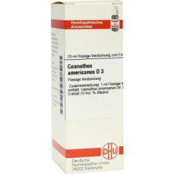 Ceanothus Americanus D 3 Dilution (20 ml) – PZN 4211372