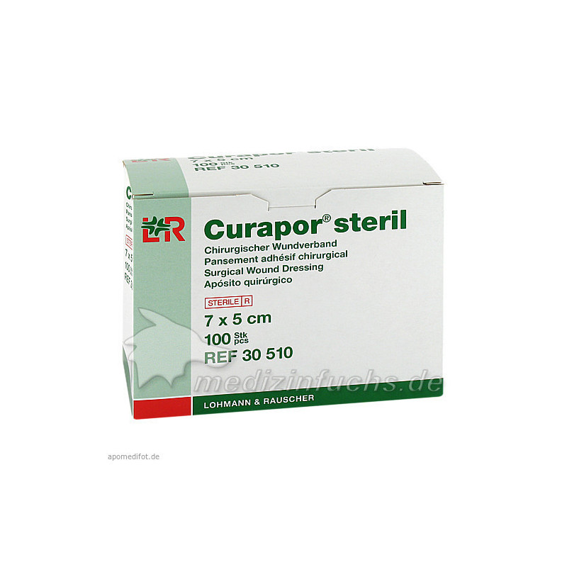 CURAPOR Wundverband steril chirurgisch 5x7 cm, 100 ST – PZN 7299580