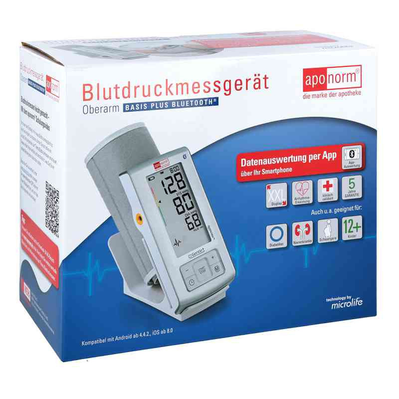 Aponorm Blutdruck Messgerät Basis Plus Bt Oberarm (1 stk) – PZN 12393714