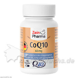 Coenzym Q10 Kapseln 60mg, 90 ST – PZN 9096355