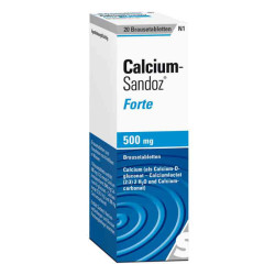 Calcium-Sandoz forte 500mg (20 stk) – PZN 169644