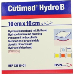 Cutimed Hydro B 10x10cm Hydrokoll.Verb.m.Haftrand, 5 ST – PZN 1021406