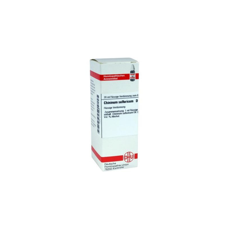 Chininum Sulfuricum D 4 Dilution (20 ml) – PZN 2117539