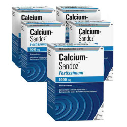 Calcium Sandoz fortissimum Brausetabletten (5X20 stk) – PZN 8100219