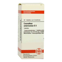 Ceanothus Americanus D 3 Tabletten (80 stk) – PZN 2627855