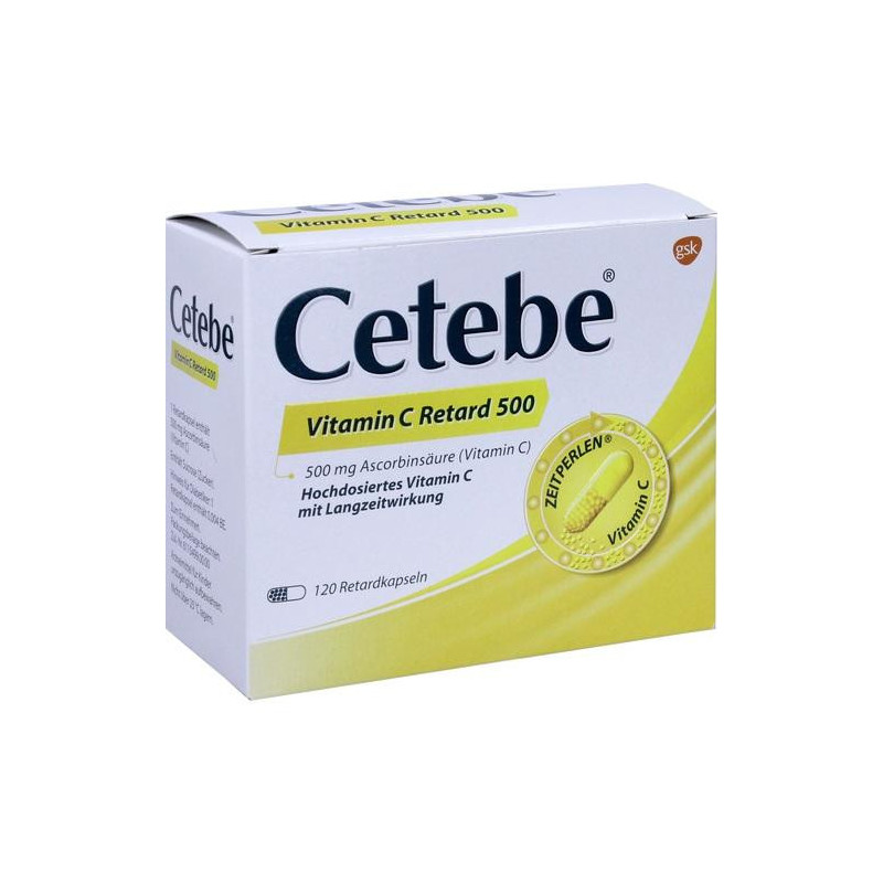 Cetebe Vitamin C Retard 500, 120 ST – PZN 3884301