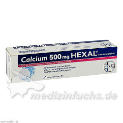 CALCIUM 500 HEXAL, 20 ST – PZN 7383895