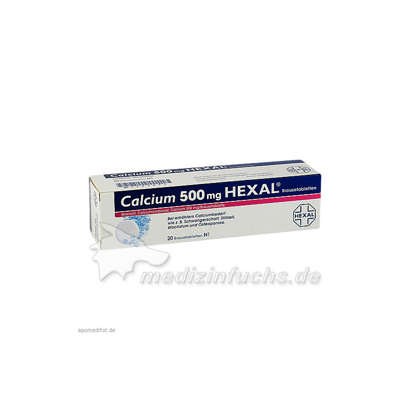 CALCIUM 500 HEXAL, 20 ST – PZN 7383895