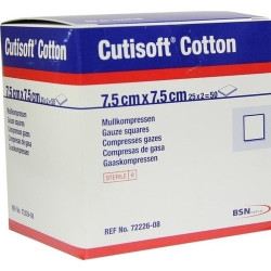 Cutisoft Cotton Kompressen steril 12-fach7.5x7.5cm, 25X2 ST – PZN 3896729