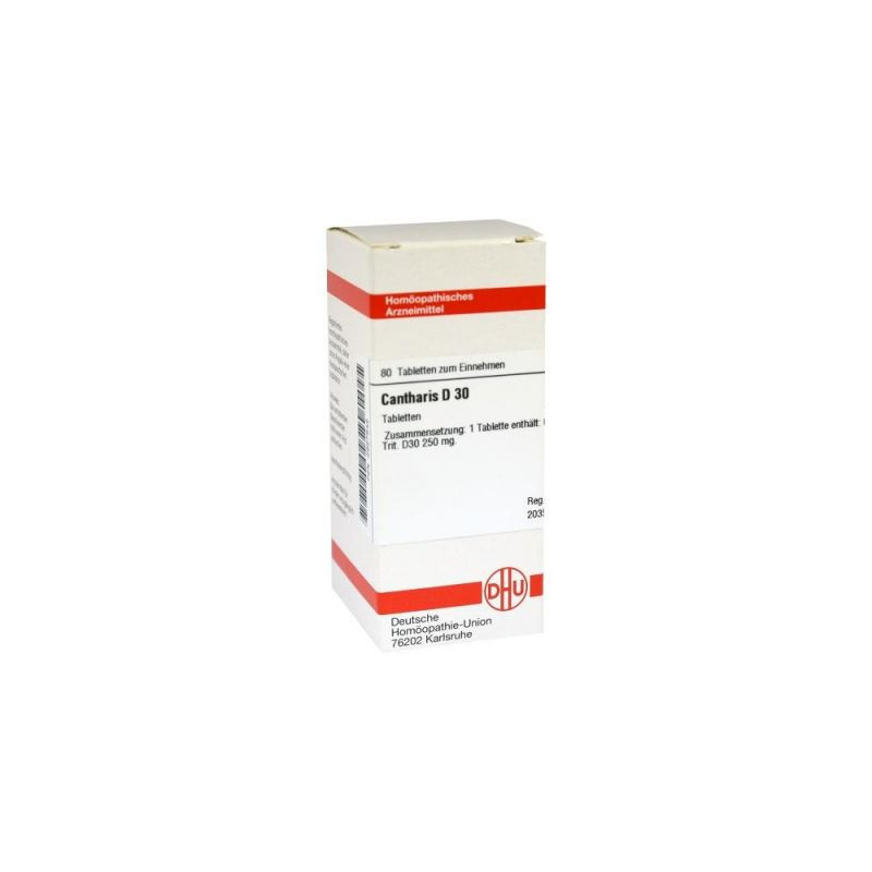 Cantharis D 30 Tabletten (80 stk) – PZN 2627542
