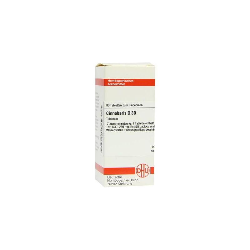 Cinnabaris D 30 Tabletten (80 stk) – PZN 7165000