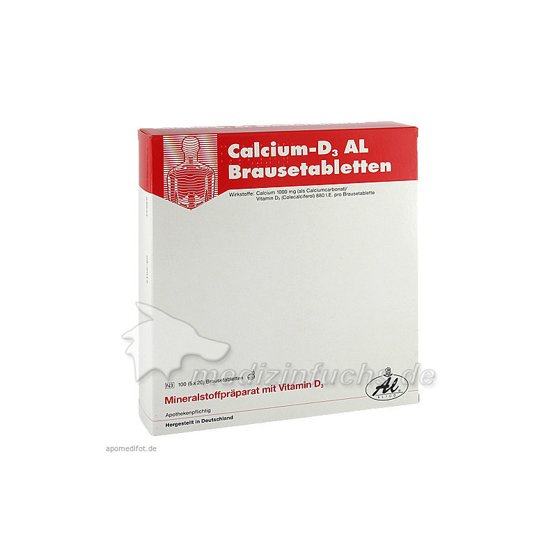 Calcium-D3 AL Brausetabletten, 100 ST – PZN 1689937