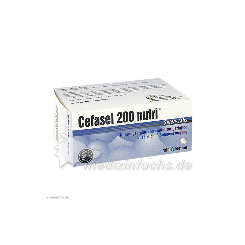 Cefasel 200 nutri Selen-Tabs, 100 ST – PZN 2330807