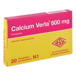 Calcium Verla 600mg (20 stk) – PZN 1397838