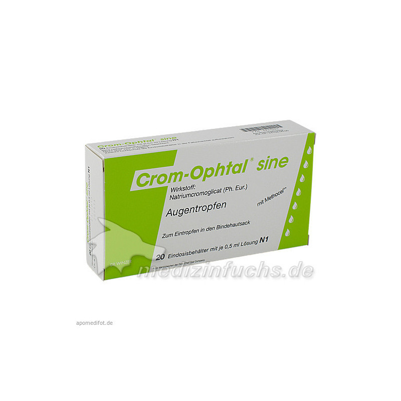 CROM OPHTAL SINE EIN DOSIS BEHAELTER, 20X0.5 ML – PZN 4930262