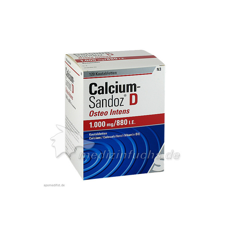 Calcium-Sandoz D Osteo Intens Kautabletten, 120 ST – PZN 9686275