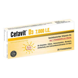 Cefavit D3 7.000 I.e. Filmtabletten (20 stk) – PZN 12347737