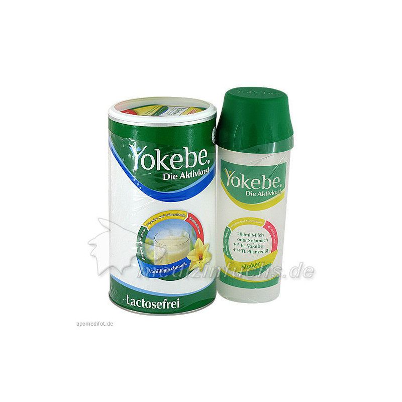 YOKEBE lactosefrei Vanille Starterpaket m.Shaker, 500 G – PZN 9213973
