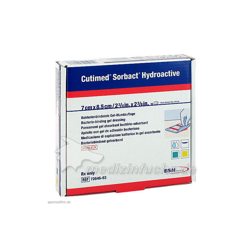Cutimed Sorbact Hydroactive 7x8.5cm, 10 ST – PZN 6148063