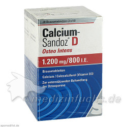 Calcium-Sandoz D Osteo intens 1200mg/800 I.E. Bta, 40 ST – PZN 687014