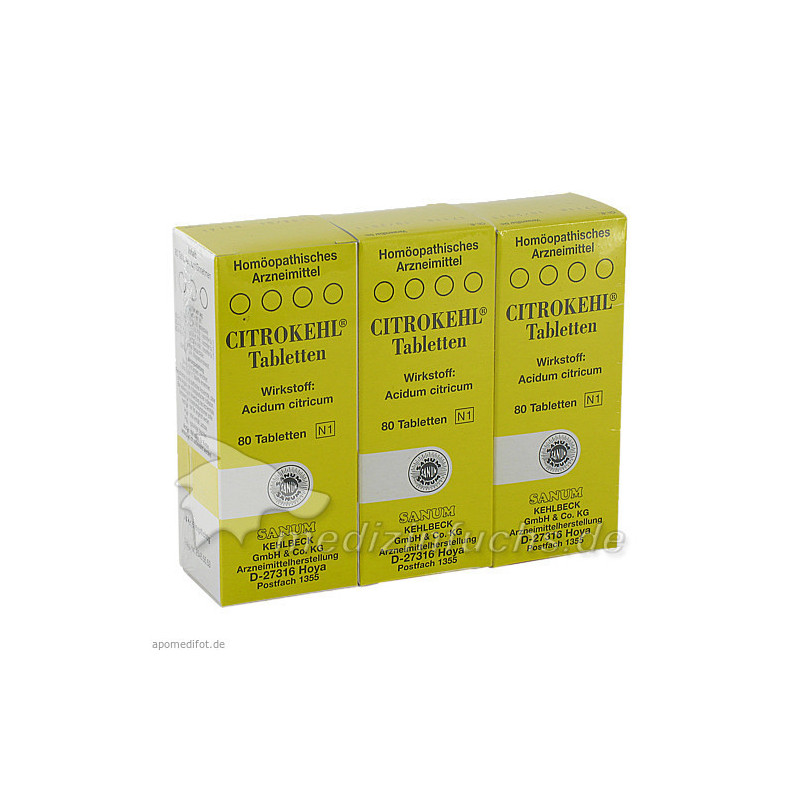 CITROKEHL TABLETTEN, 3X80 ST – PZN 733139