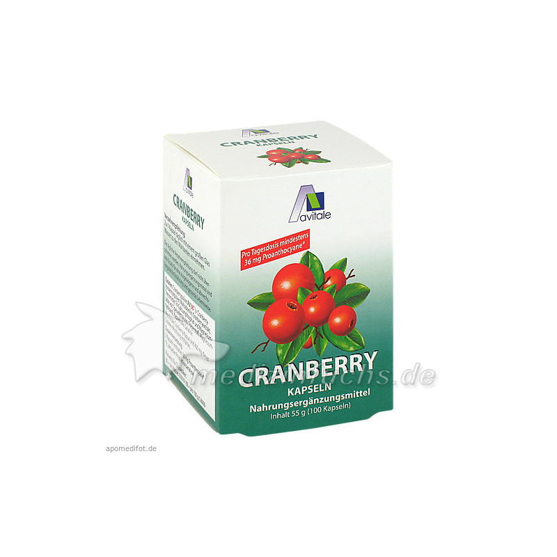 Cranberry Kapseln hochdosiert 400mg, 100 ST – PZN 751798