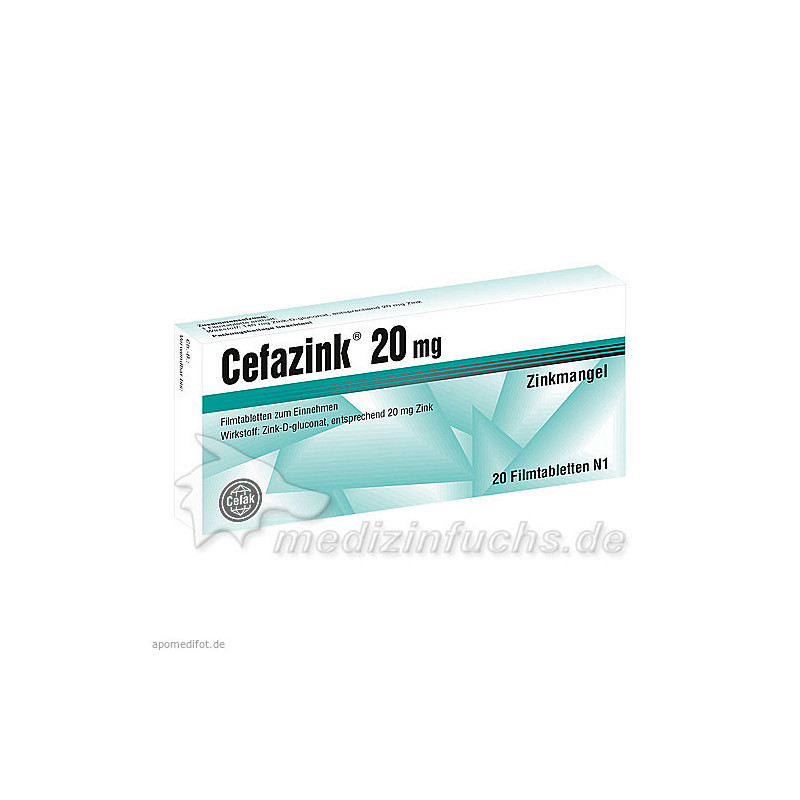 Cefazink 20mg, 20 ST – PZN 2252757