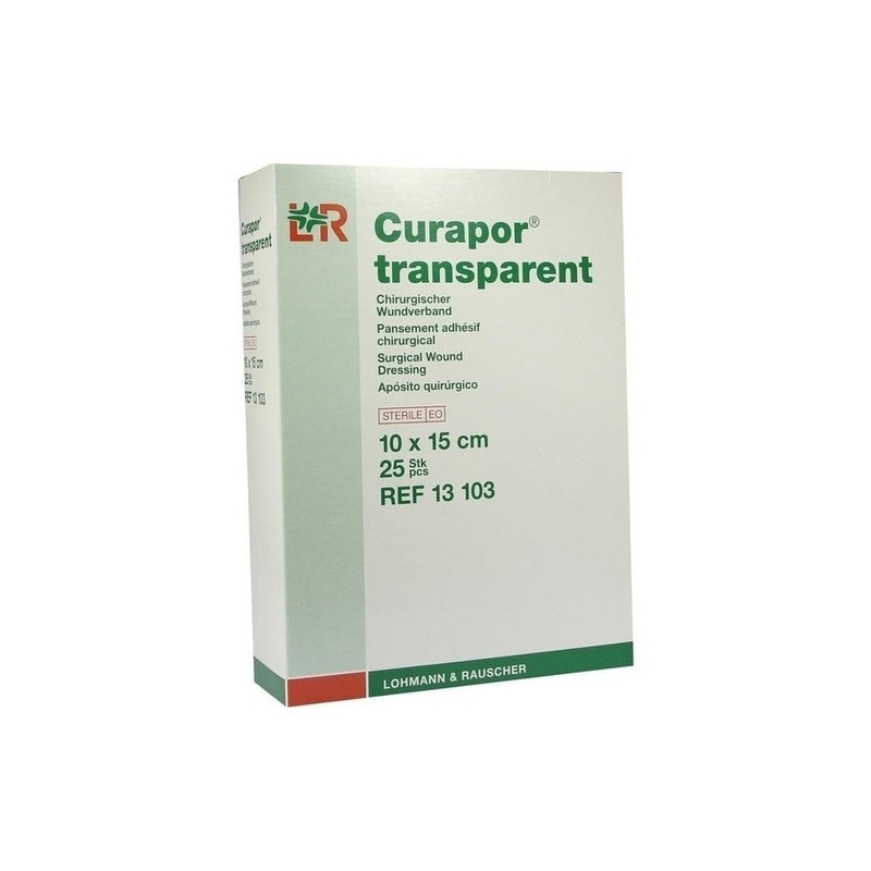 Curapor transparent Wundverband steril 10x15cm, 25 ST – PZN 2914098