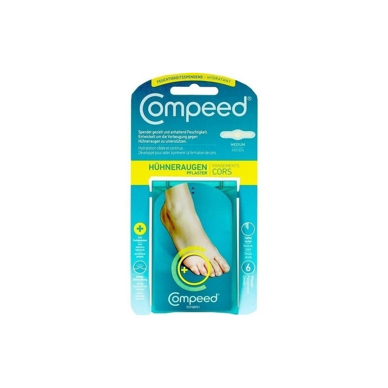 Compeed feuchtigkeitsspendende Hühneraugenpflaster, 6 ST – PZN 9289700