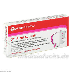 Cetirizin AL direkt, 21 ST – PZN 927300