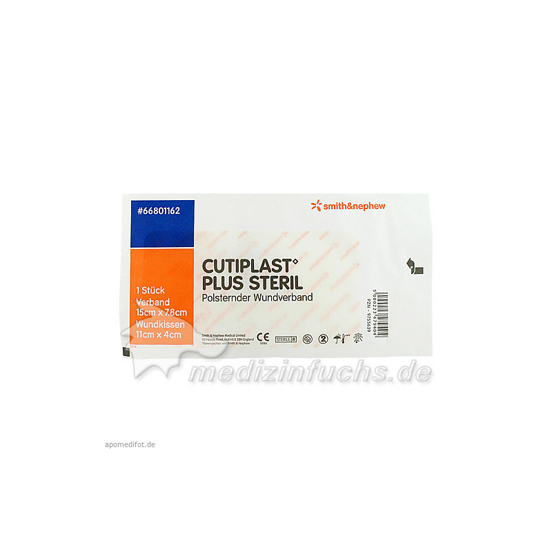 Cutiplast 15x7.8cm plus steril, 1 ST – PZN 9755639